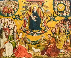 Mistr Oslavení Panny Marie, Oslavení Marie (1480)