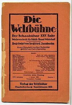 'Die Weltbühne' (1929)