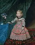 Velázquez: Infantka Markéta Tereza v růžových šatech