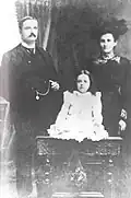 Bl. Dina Bélanger se svými rodiči (1902)