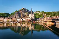 pohled na město Dinant