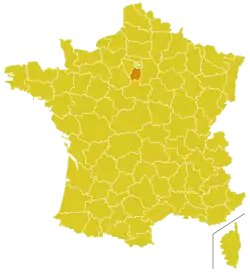 Diecéze évryjsko-corbeilskoessoneská na mapě