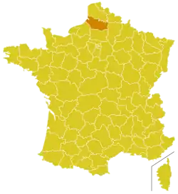 Diecéze amienská na mapě