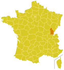 Diecéze Saint-Claude na mapě