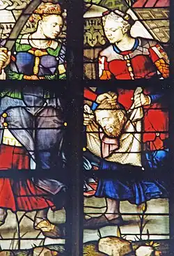 Judita s hlavou Holofernovou, detail