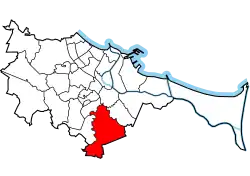 Mapa městského obvodu