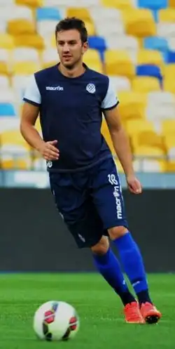 Caktaš v dresu Hajduku Split
