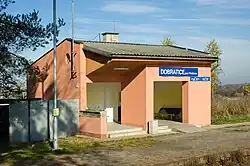 Přístřešek zastávky v roce 2013