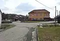 Potraviny a autobusová zastávka