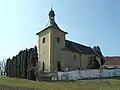 Kostel od východu