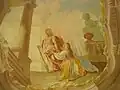 Noli me tangere, ústřední malba na klenbě