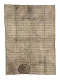 Zakládací listina Łeckého kláštera z roku 1153