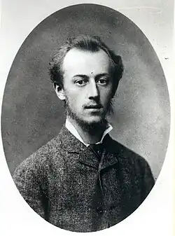 Jako student v Darmstadtu v roce 1884