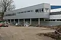 Pohled na rozestavěnou východní tribunu z venku