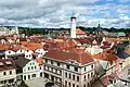 Pohled na město z věže hradu