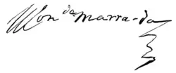Baltasar Marradas – podpis