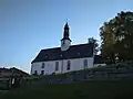 Severní stěna kostela