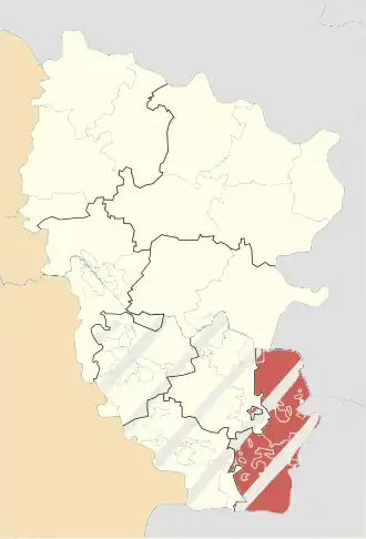 Poloha rajónu v Luhanské oblasti
