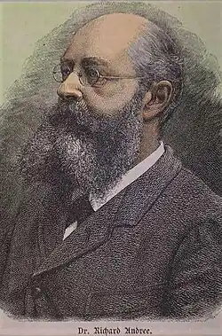 Richard Andree v roce 1879