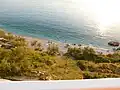 Pohled na pláž Vodice