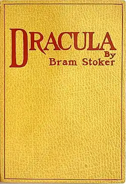 Dracula od Brama Stokera, obal 1. vydání, Archibald Constable and Company, rok 1897