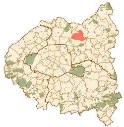 Drancy na mapě