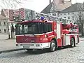Hasičský vůz Econic s nástavbou od Metz Aerials GmbH & Co. KG