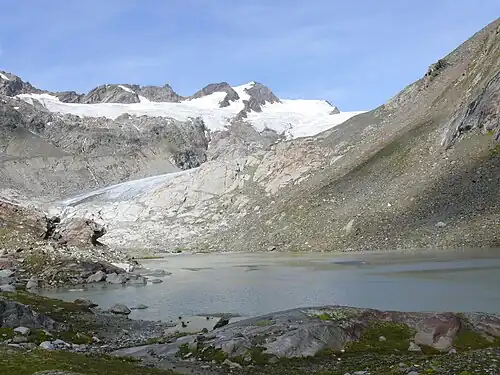 pohled na Dreiherrnspitze ze závěru údolí Umbaltal