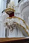 Kazatelna pro Katedrálu Nejsvětější Trojice (Hofkirche)
