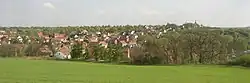 Celkový pohled na Dřetovice od severu