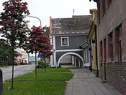 Žudr na domě z 18. století v obci Dřevohostice