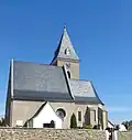 Pohled na kostel svatých Petra a Pavla (Dříteč)