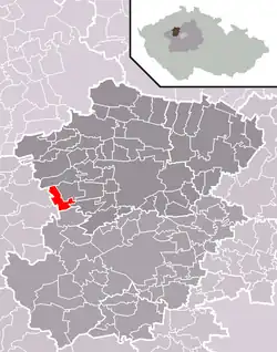 Drnek na mapě