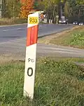 Kilometr 90.0 DW933 u Chrzanowa