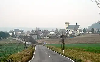 Pohled na obec z jihu