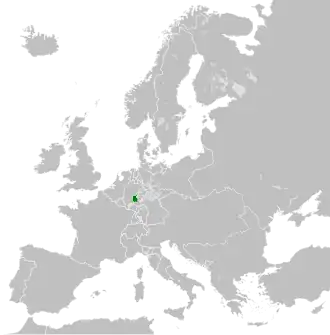 Poloha Nasavska (vévodství roku 1815)