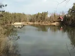 Zatopený lom na Dunajovické hoře