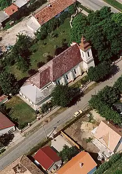 Letecký pohled na Dunavarsány