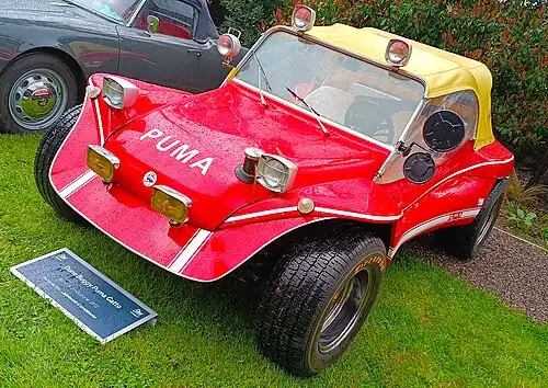 Stroj Puma Gatto z roku 1972, který účinkoval ve snímku. Vozidlo malosériového italského výrobce bylo poháněno motorem z VW Brouk.