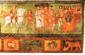 Malba v synagóze, Dura Európós, 3. stol.