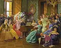Bedřich Smetana mezi svými přáteli roku 1865 (1923)