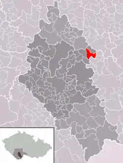 Dynín na mapě