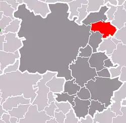 Dýšina na mapě
