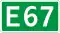 Označení silnice E67 v Litvě