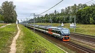 Souprava EP2DM na lince MCD-4 v den jejího spuštění