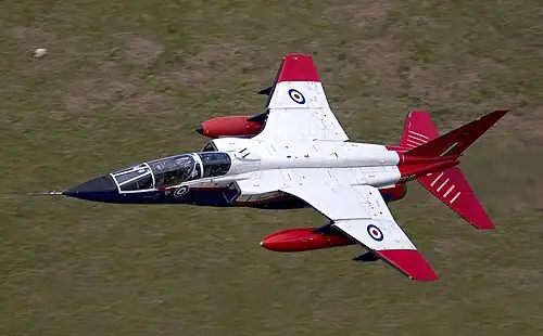 SEPECAT Jaguar pilotní školy Empire Test Pilots' School britského ministerstva obrany, 2005