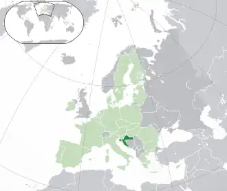 Poloha Chorvatska