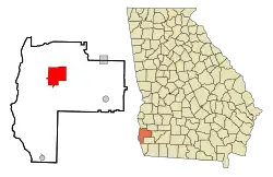 Blakely na mapě