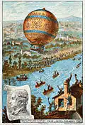 První volný let balonu – Rozier a baron d'Arlandes, 21. listopad 1783