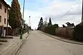 Východní pohled do Kmochovy ulice